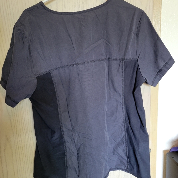 Grey Scrub Top - Picture 2 of 3
